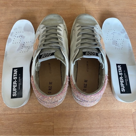 Golden Goose Super-Star Sneaker: Pink Glitter Heel - US 8 | EU 38 💗 - Picture 4 of 9